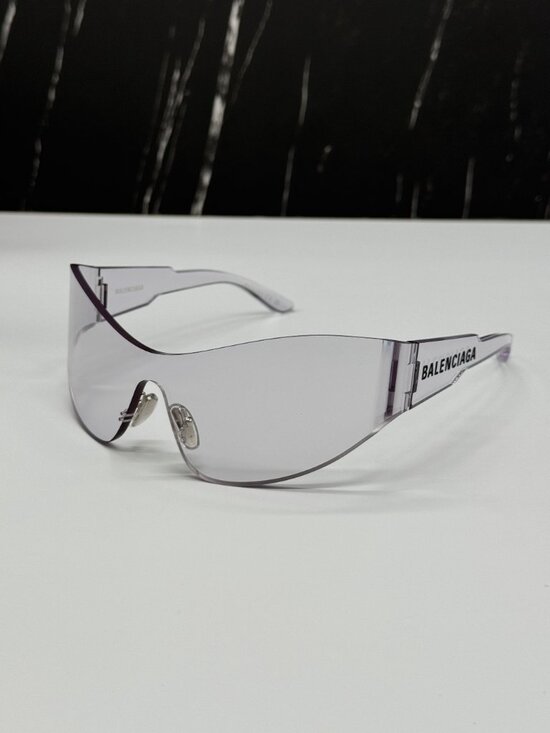 NEW BALENCIAGA BB0257S 002 CLEAR SHIELD UNISEX SUNGLASSES BALENCIAGA EYEWEAR main image 8
